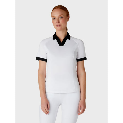 Short Sleeve V-Placket ColorBL Shirt