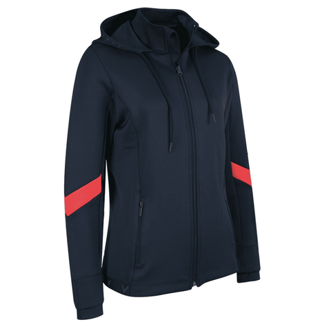 Fleece Hoodie Damen Peacoat