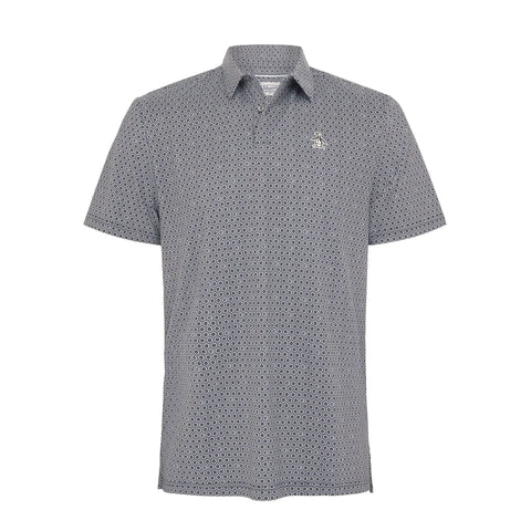 All Over Heritage Floral Geo Print Poloshirt