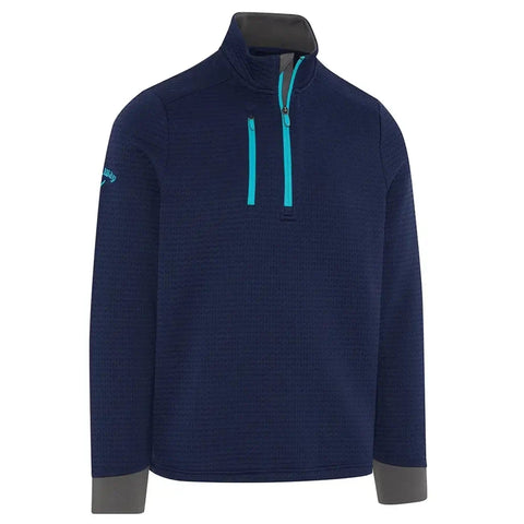 Midweight Textured 1/4 Zip Fleece
