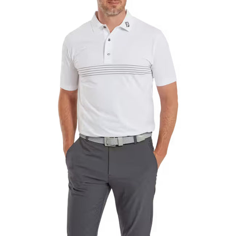 Engineered Pinstripe Lisle Poloshirt