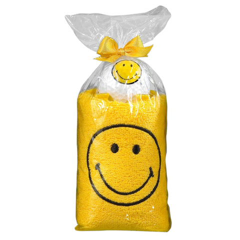 Caddytuch Rolle Smiley Gelb (Bälle & Pitchgabel & Ballmarker)