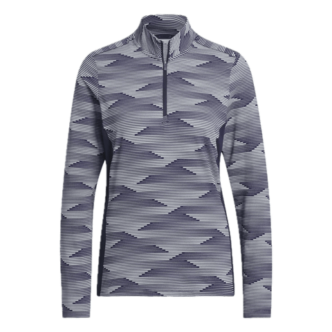 Ultimate365 Printed 1/4-Zip Mock Polo