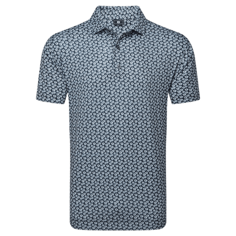 Floral Sketch Print Polo