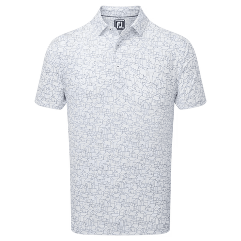 Scottish Town Print Polo