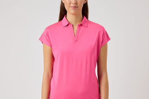 Bella Birdie Cap Sleeve Polo Shirt Damen