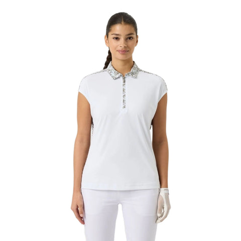 Printed Cap Poloshirt Damen