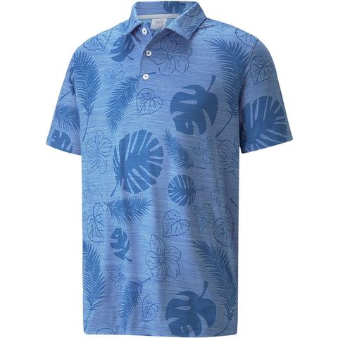Cloudspun Leaves Flowers Polo Herren