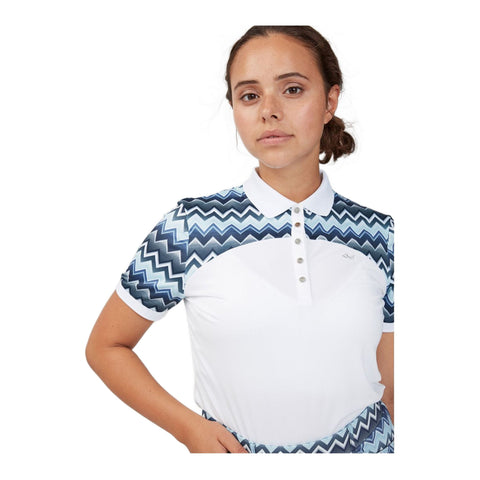 Element Block Polo Zigzag Polo Damen