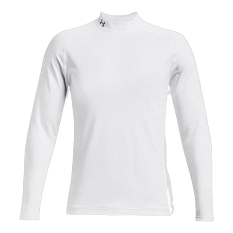 ColdGear Mock Langarmshirt Weiß Herren