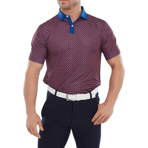 Circle Print Poloshirt Herren
