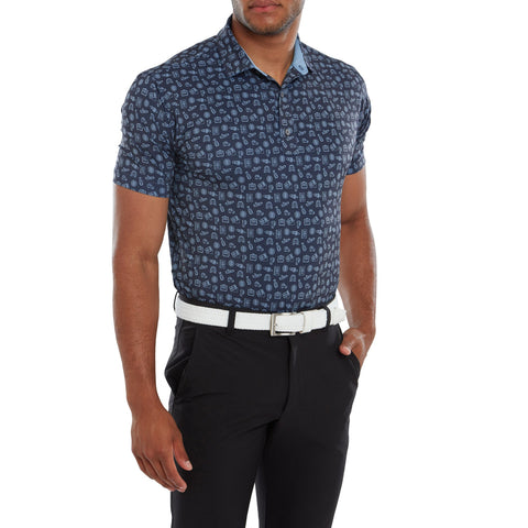 Travel Print Polo Herren