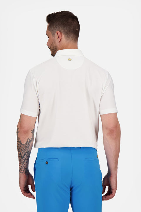 Solid Stripe Poloshirt Herren