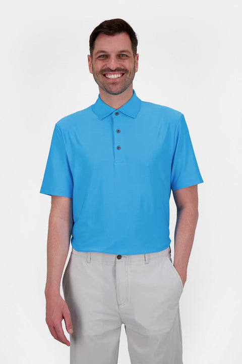 Solid Stripe Poloshirt Herren