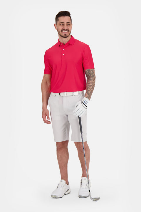 Solid Stripe Poloshirt Herren