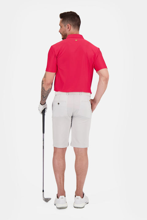Solid Stripe Poloshirt Herren
