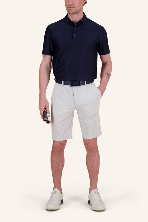 Solid Stripe Poloshirt Herren