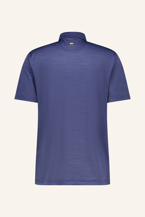 Tonal Two Color Solid Polo Herren