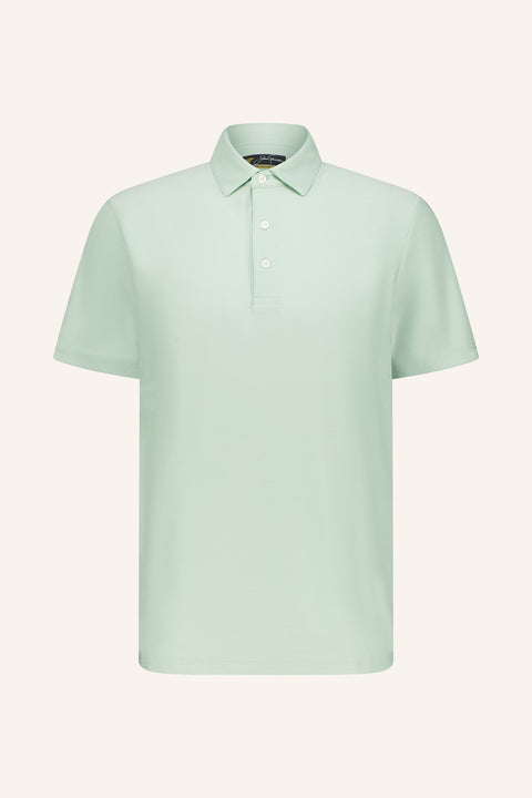 Solid Stripe Poloshirt Herren