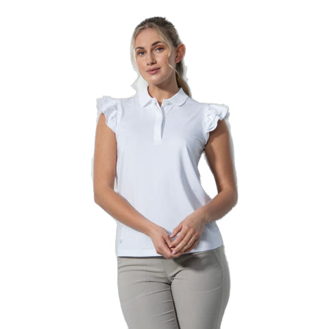 Albi Sleeveless Ruffled Poloshirt Damen
