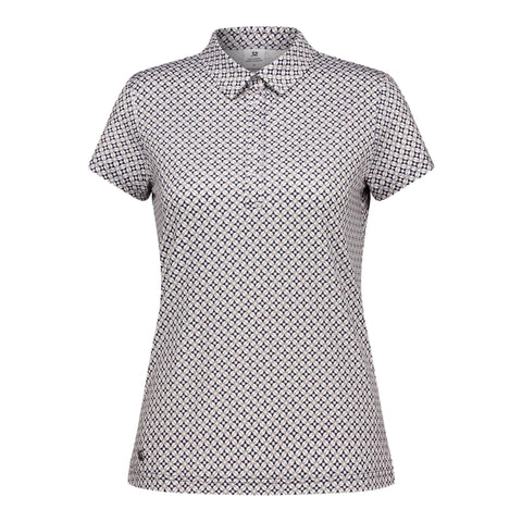 Allover Print Poloshirt Damen