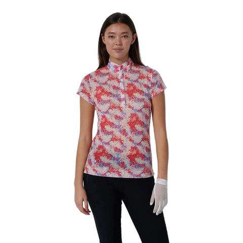 Breeze Mesh Cap Sleeve Polo Damen