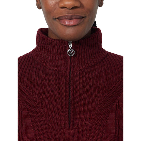 Lined Cable Pullover Damen