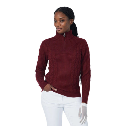 Lined Cable Pullover Damen