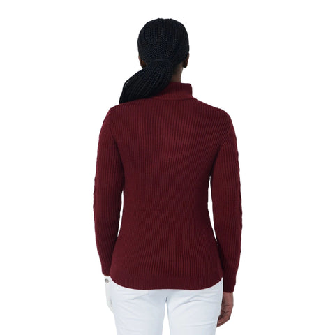 Lined Cable Pullover Damen
