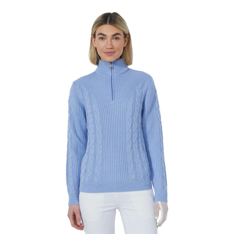 Lined Cable Pullover Damen