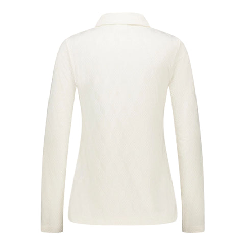 Graphic Jacquard Poloshirt Damen