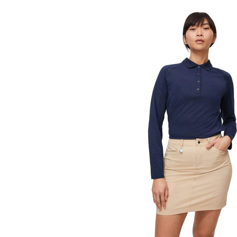 Rumi Langarm-Polo Damen