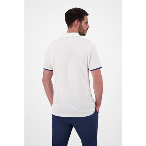 Core Left Chest SS Polo Weiß/Navy Herren