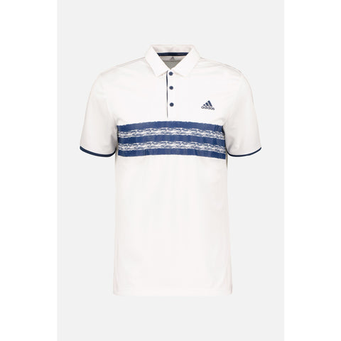 Core Left Chest SS Polo Weiß/Navy Herren