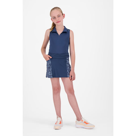 G Printed SL Polo Navy Damen