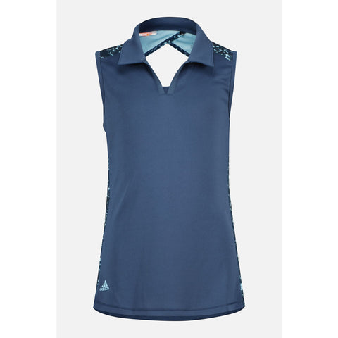 G Printed SL Polo Navy Damen