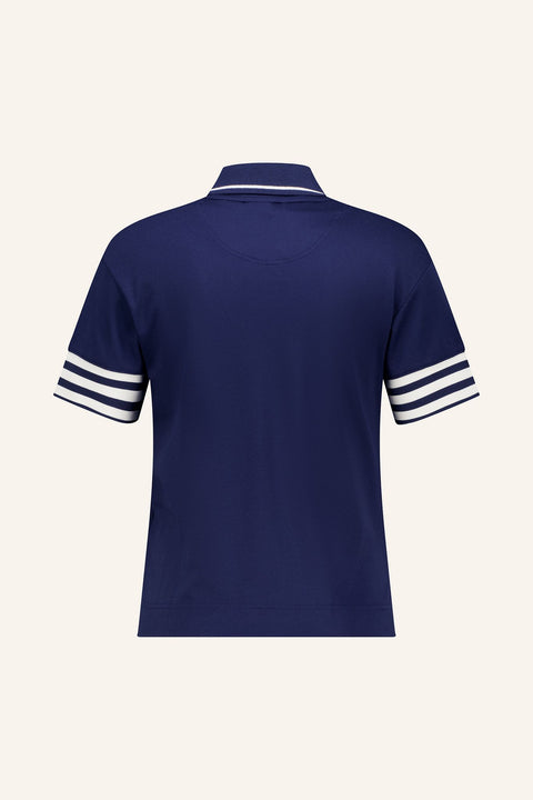 3-Streifen Poloshirt Damen