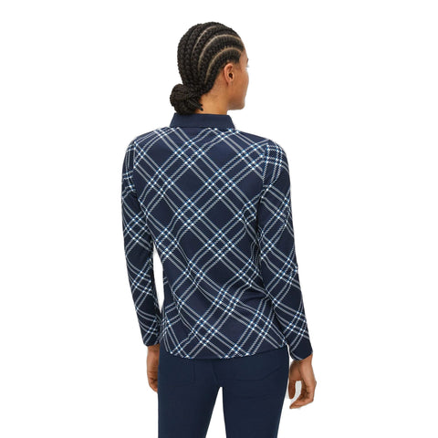 Oversize Check Poloshirt Damen