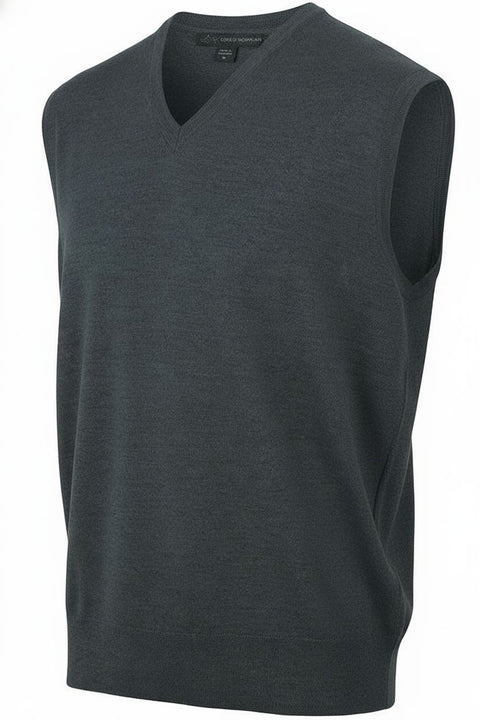 Merino V-Neck Slipover Weste Herren