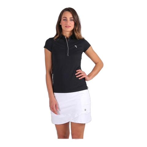 W Affen SS Polo Schwarz Damen