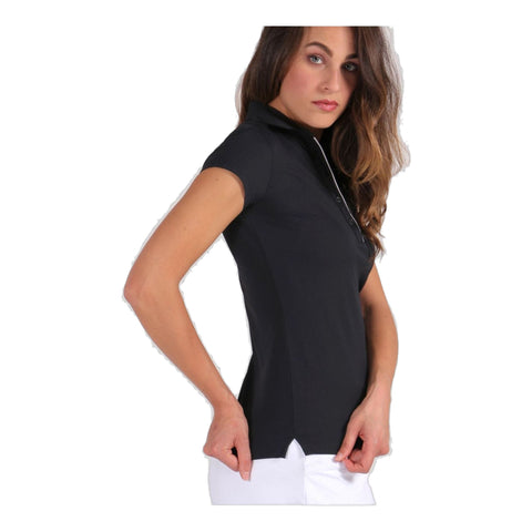 W Affen SS Polo Schwarz Damen