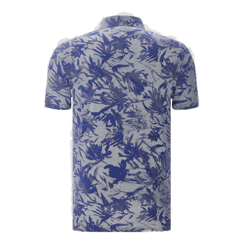 M Ambrosio SS Polo Blau/Blume Herren