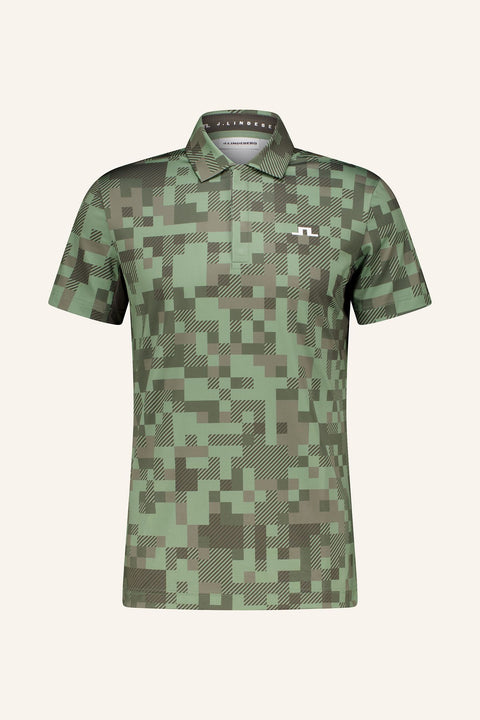 Dario Tour Print Poloshirt Herren