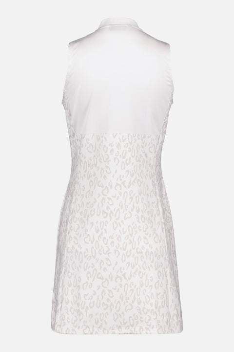 Kleid W Nena Print Animal Grey White Damen