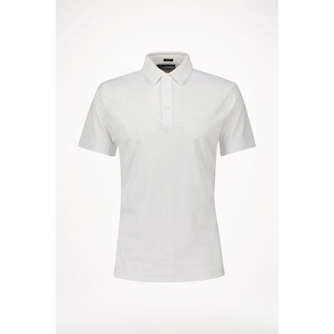 M Tony Slim Fit SS Polo Print Neo Deboss White Herren