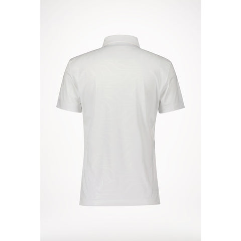 M Tony Slim Fit SS Polo Print Neo Deboss White Herren