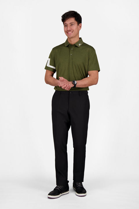 M Heath Regular Fit Golf Polo Grape Leaf Melange Herren