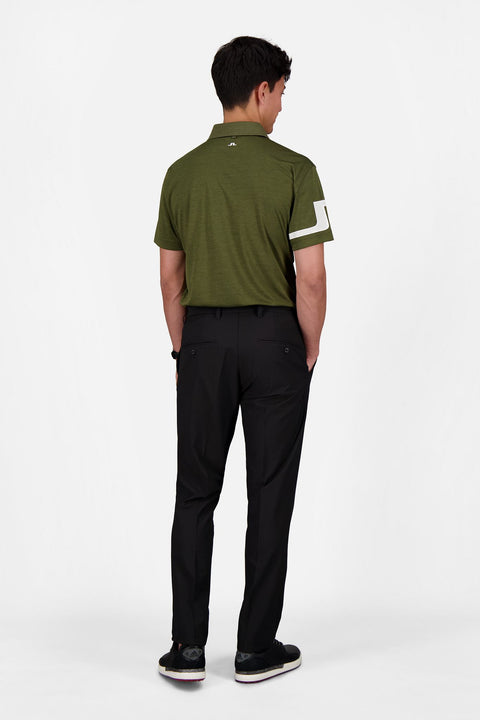 M Heath Regular Fit Golf Polo Grape Leaf Melange Herren