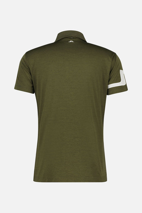 M Heath Regular Fit Golf Polo Grape Leaf Melange Herren