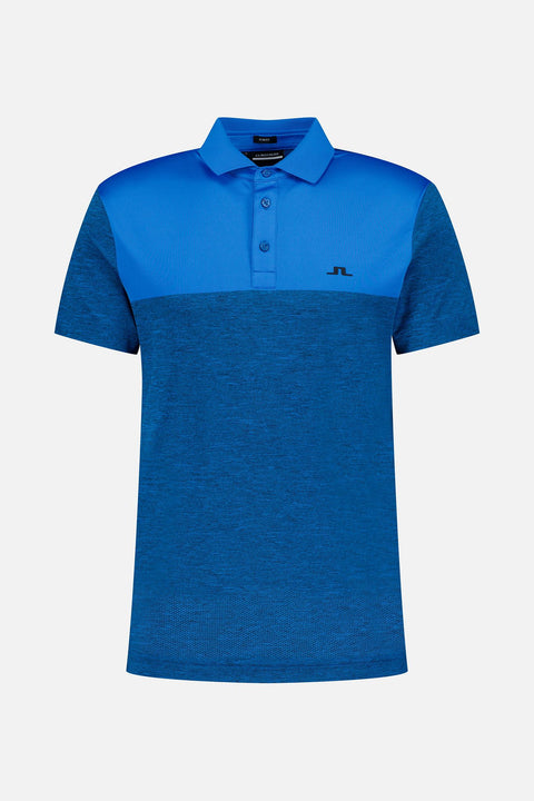 M Jason Slim Fit Golf Polo Black Melange Herren